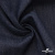 Ткань костюмная "Джинс" с начесом, 320 г/м2, 80% хлопок 20%полиэстер, шир. 160 см, т.синий - купить в Орске. Цена 492.24 руб.