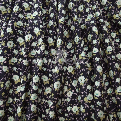 Плательная ткань "Софи" 8.1, 75 гр/м2, шир.150 см, принт растительный - купить в Орске. Цена 243.96 руб.
