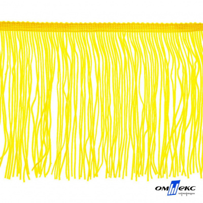 Бахрома для одежды (вискоза), шир.15 см, (упак.10 ярд), цв. 34 - жёлтый - купить в Орске. Цена: 617.40 руб.