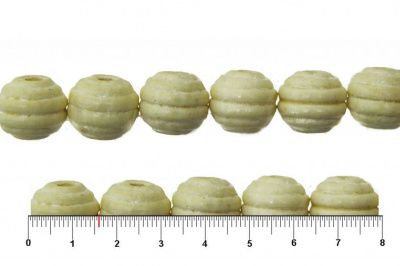 0309-Бусины деревянные "ОмТекс", 16 мм, упак.50+/-3шт, цв.035-белый - купить в Орске. Цена: 62.22 руб.