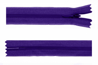 Молния потайная Т3 866, 20 см, капрон, цвет фиолетовый - купить в Орске. Цена: 5.27 руб.