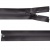 Молния водонепроницаемая PVC Т-7, 60 см, разъемная, цвет (301) т.серый - купить в Орске. Цена: 49.39 руб.