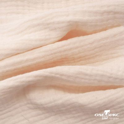 Ткань Муслин, 100% хлопок, 125 гр/м2, шир. 140 см #201 цв.(17)-светлый персик - купить в Орске. Цена 464.97 руб.