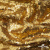 Трикотажное полотно, Сетка с пайетками,188 гр/м2, шир.140 см, цв.-тем.золото (#51) - купить в Орске. Цена 505.15 руб.