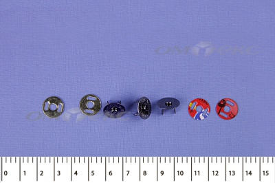 Кнопки магнитные МКМ-02, диам. 18 мм, чёрный никель - купить в Орске. Цена: 14.49 руб.