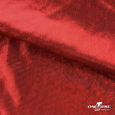 Трикотажное полотно голограмма, шир.140 см, #602 -красный/красный - купить в Орске. Цена 385.88 руб.