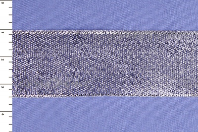Лента парча MR-25, 25мм (33 м)  серебро - купить в Орске. Цена: 403.62 руб.