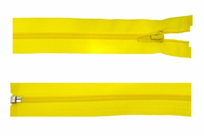 Спиральная молния Т5 131, 90 см, автомат, цвет жёлтый - купить в Орске. Цена: 14.20 руб.