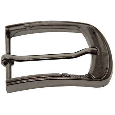 Пряжка металлическая для мужского ремня SC035#3 (шир.ремня 40 мм), цв.-тем.никель - купить в Орске. Цена: 43.93 руб.