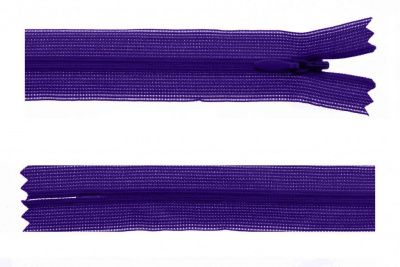 Молния потайная Т3 866, 50 см, капрон, цвет фиолетовый - купить в Орске. Цена: 8.62 руб.