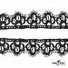 В15 -Кружево гипюр, шир.18 мм/уп.13,7 м, цв чёрный