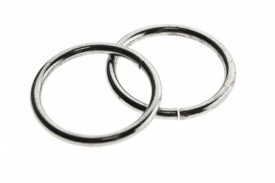 Кольцо металлическое d-15 мм, цв.-никель - купить в Орске. Цена: 2.45 руб.