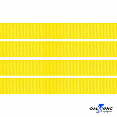 Репсовая лента 020, шир. 6 мм/уп. 50+/-1 м, цвет жёлтый - купить в Орске. Цена: 88.45 руб.