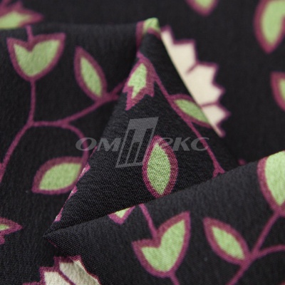 Плательная ткань "Фламенко" 10.1, 80 гр/м2, шир.150 см, принт растительный - купить в Орске. Цена 241.49 руб.