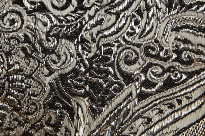 Ткань костюмная жаккард №11, 140 гр/м2, шир.150см, цвет тем.серебро - купить в Орске. Цена 383.29 руб.