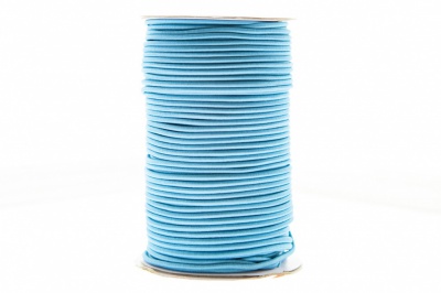 0370-1301-Шнур эластичный 3 мм, (уп.100+/-1м), цв.168 - голубой - купить в Орске. Цена: 459.62 руб.