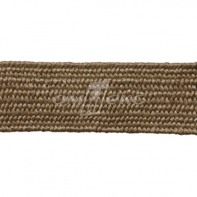Тесьма отделочная полипропиленовая плетеная эластичная #2, шир. 40мм, цв.- соломенный - купить в Орске. Цена: 50.99 руб.