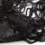 Трикотажное полотно с пайетками, шир.130 см, #311-бахрома чёрная - купить в Орске. Цена 1 183.35 руб.