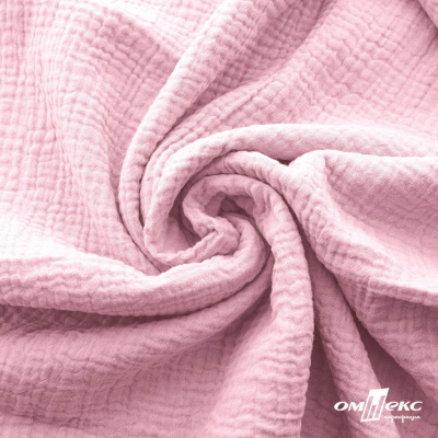 Ткань Муслин, 100% хлопок, 125 гр/м2, шир. 135 см   Цв. Розовый Кварц   - купить в Орске. Цена 337.25 руб.