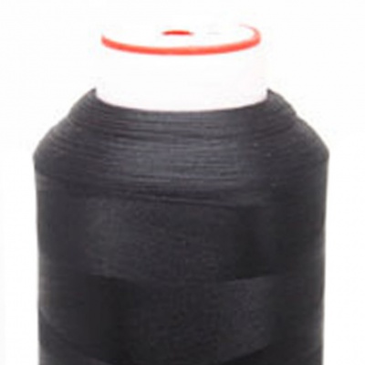 Нитки текстурированные некручёные, намот. 5 000 м, цвет чёрный - купить в Орске. Цена: 70.43 руб.