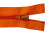 Спиральная молния Т5 849, 75 см, автомат, цвет оранжевый - купить в Орске. Цена: 16.28 руб.