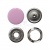 Кнопка рубашечная (закрытая) 9,5мм - эмаль, цв.003 - розовый - купить в Орске. Цена: 5.74 руб.