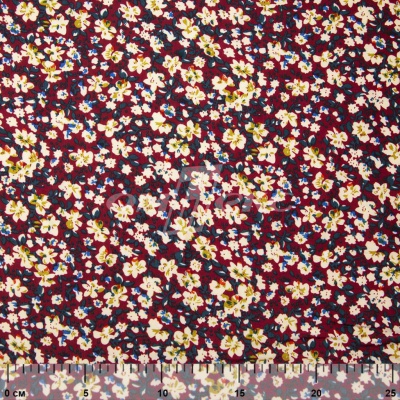 Плательная ткань "Софи" 5.1, 75 гр/м2, шир.150 см, принт растительный - купить в Орске. Цена 243.96 руб.