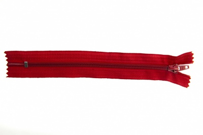 Спиральная молния Т5 820, 18 см, автомат, цвет красный - купить в Орске. Цена: 8.41 руб.