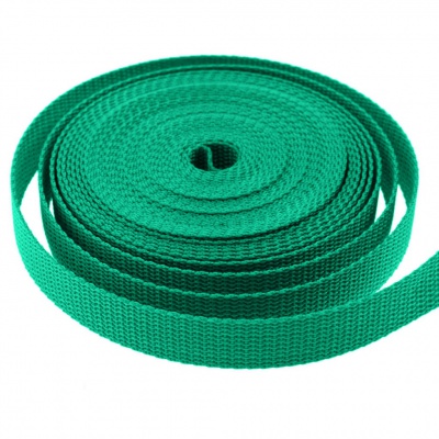 Стропа текстильная, шир. 25 мм (в нам. 50+/-1 ярд), цвет яр.зелёный - купить в Орске. Цена: 397.52 руб.