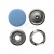 Кнопка рубашечная (закрытая) 9,5мм - эмаль, цв.182 - св.голубой - купить в Орске. Цена: 5.74 руб.