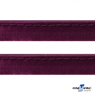 Кант атласный 072, шир. 12 мм (в упак. 65,8 м), цвет т.бордовый - купить в Орске. Цена: 239.58 руб.