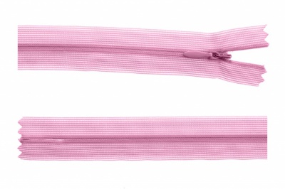 Молния потайная Т3 513, 60 см, капрон, цвет св.розовый - купить в Орске. Цена: 10.13 руб.