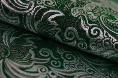 Ткань костюмная жаккард, 135 гр/м2, шир.150см, цвет зелёный№4 - купить в Орске. Цена 441.94 руб.