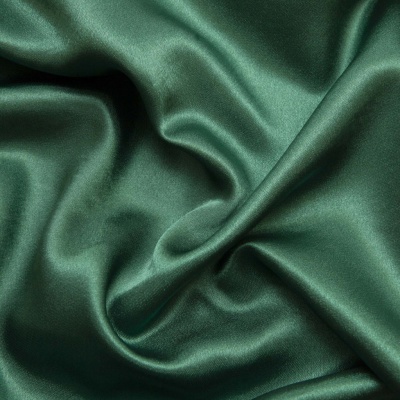 Поли креп-сатин 19-5420, 125 (+/-5) гр/м2, шир.150см, цвет зелёный - купить в Орске. Цена 157.15 руб.