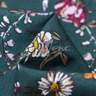 Плательная ткань "Фламенко" 6.1, 80 гр/м2, шир.150 см, принт растительный - купить в Орске. Цена 241.49 руб.