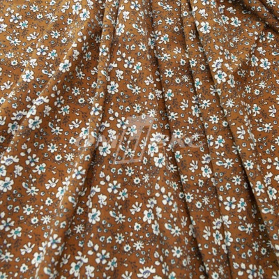 Плательная ткань "Фламенко" 11.1, 80 гр/м2, шир.150 см, принт растительный - купить в Орске. Цена 239.03 руб.