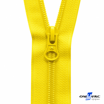 Спиральная молния Т5 131, 50 см, автомат, цвет жёлтый - купить в Орске. Цена: 13.41 руб.